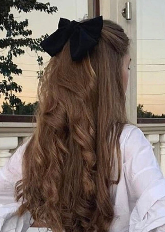 Vee Silk Bow Hair Clip