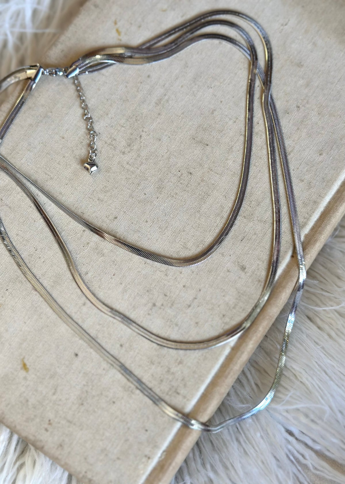 Sienna 3 Layered Snake Necklace