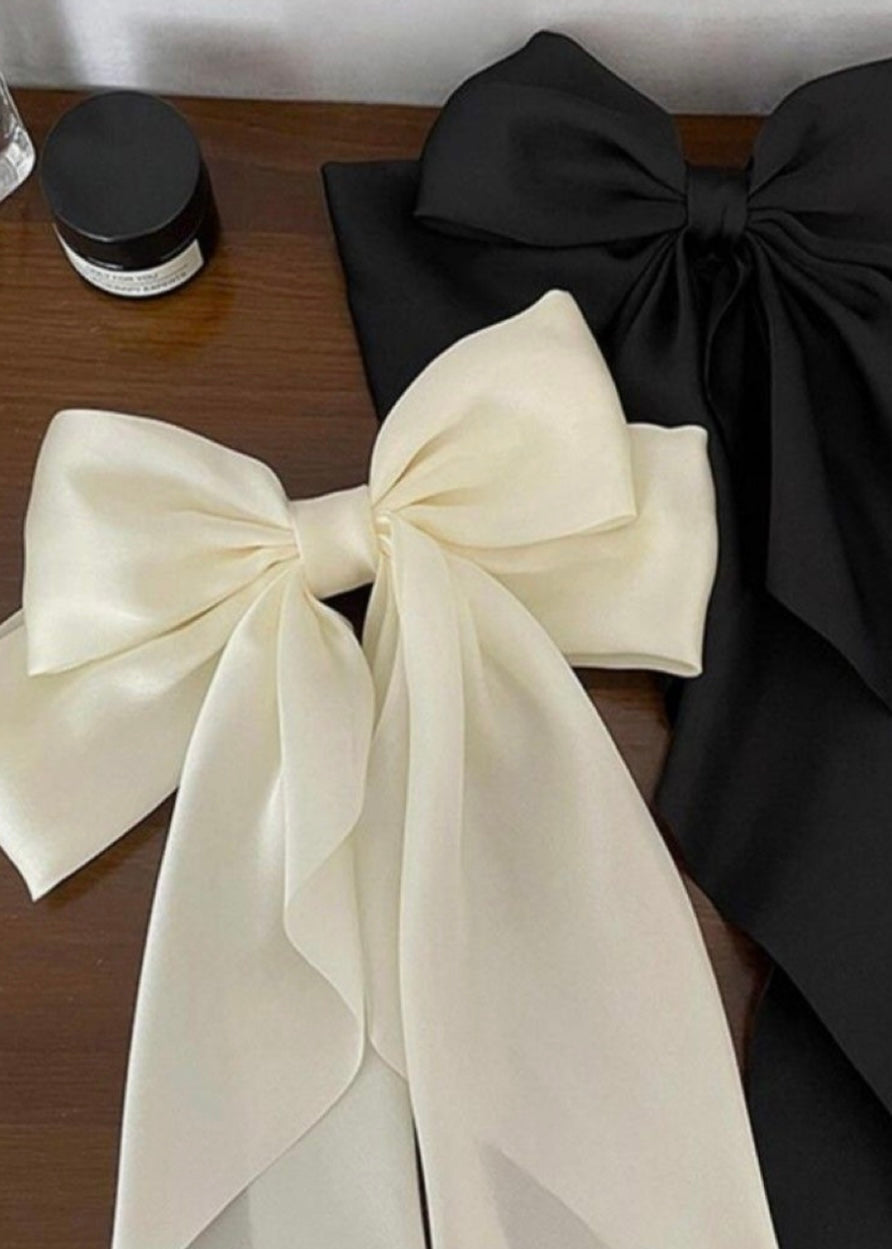 Luciana Silk Bow Hair Clip