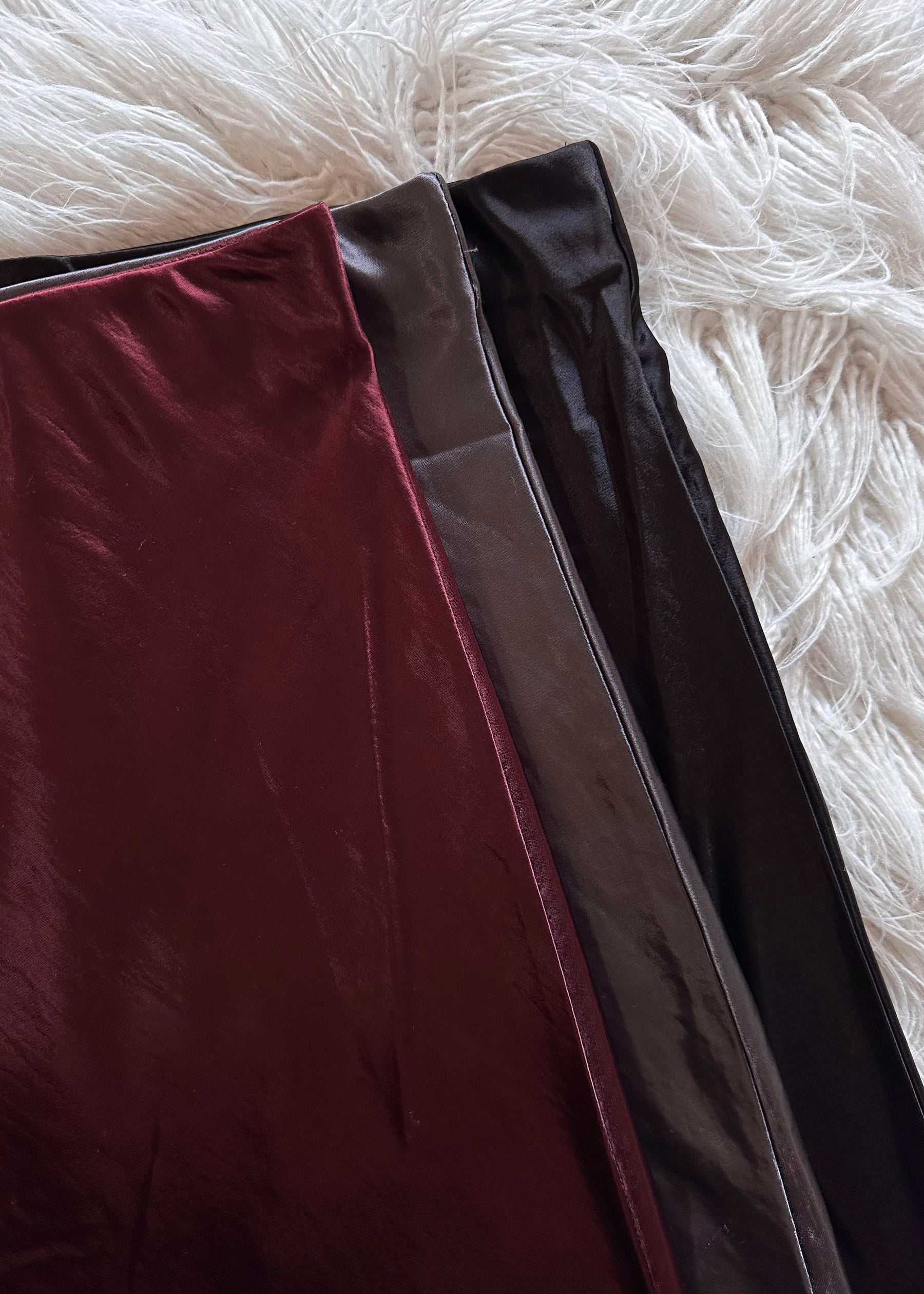 Syma Satin Maxi Skirt