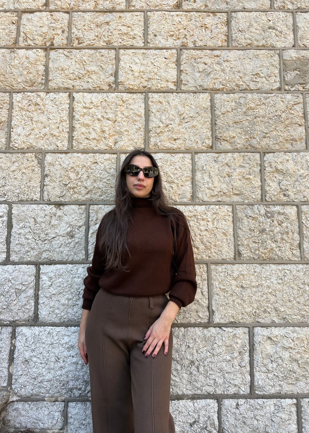 Chocolate Brown Knit