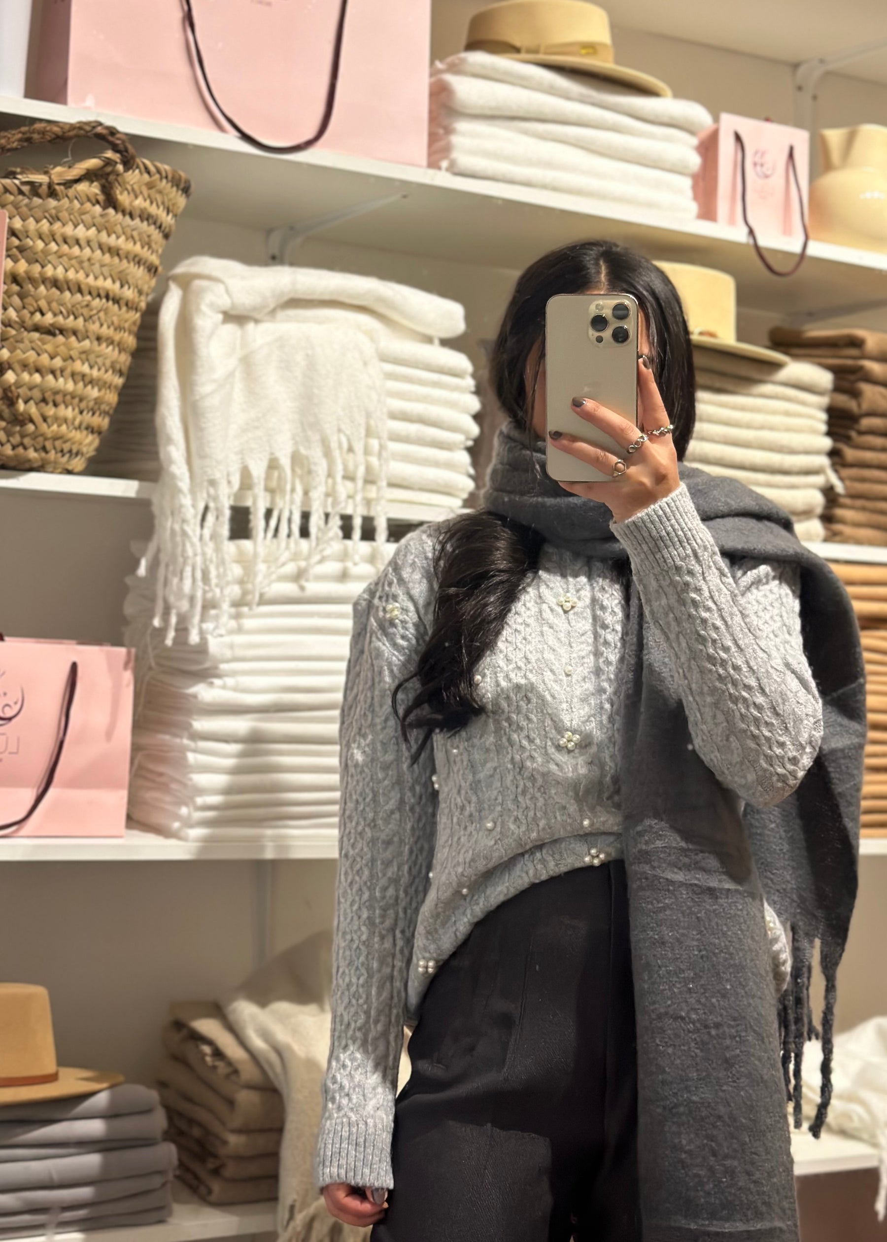 High-Rise Wool Pencil Pants