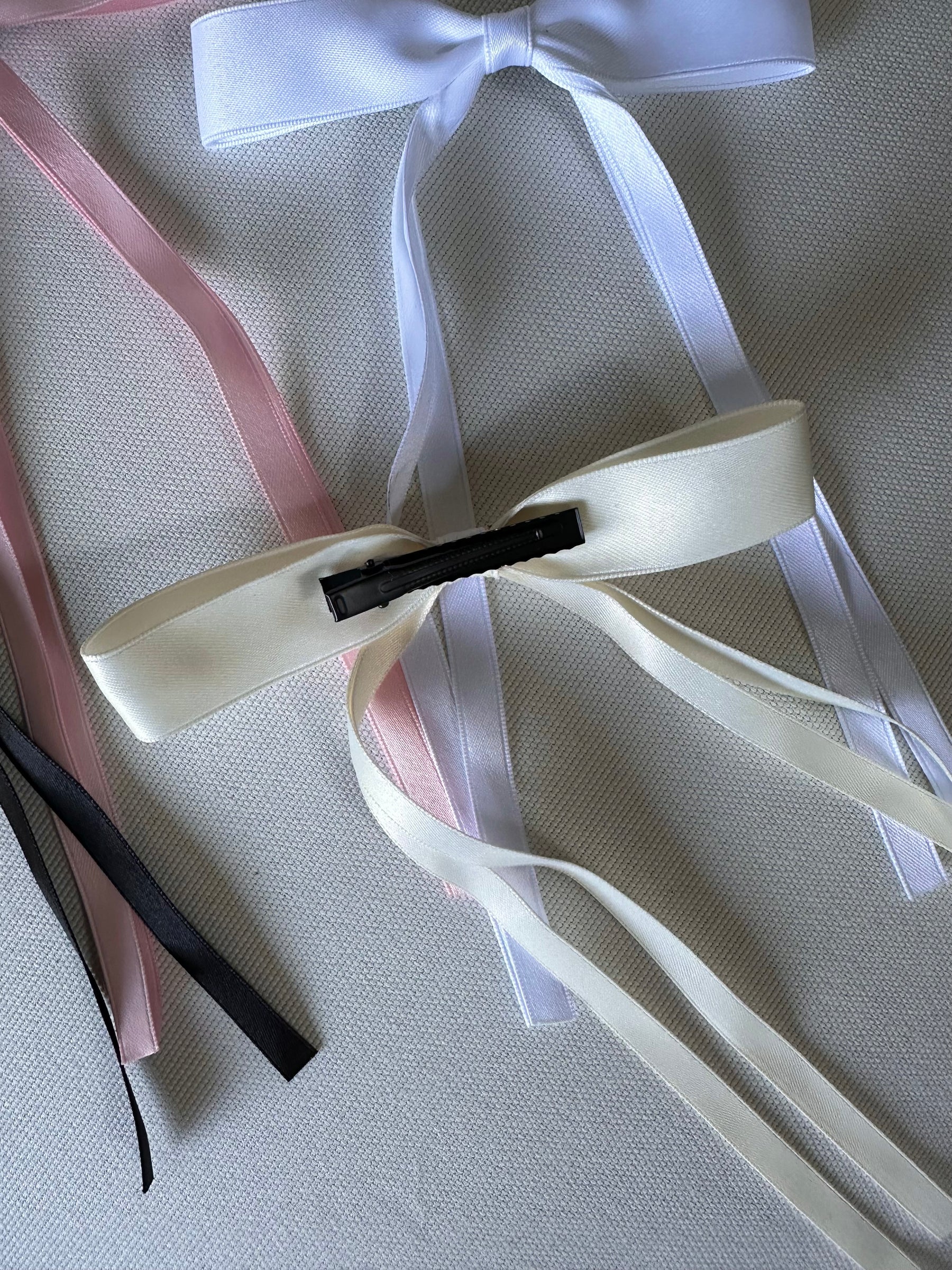 Stacie Silk Bow Hair Clip