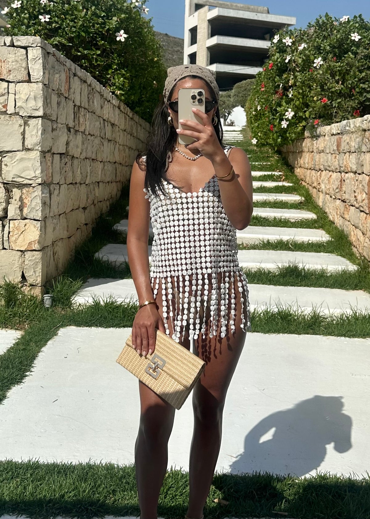 Ursula Straw Clutch