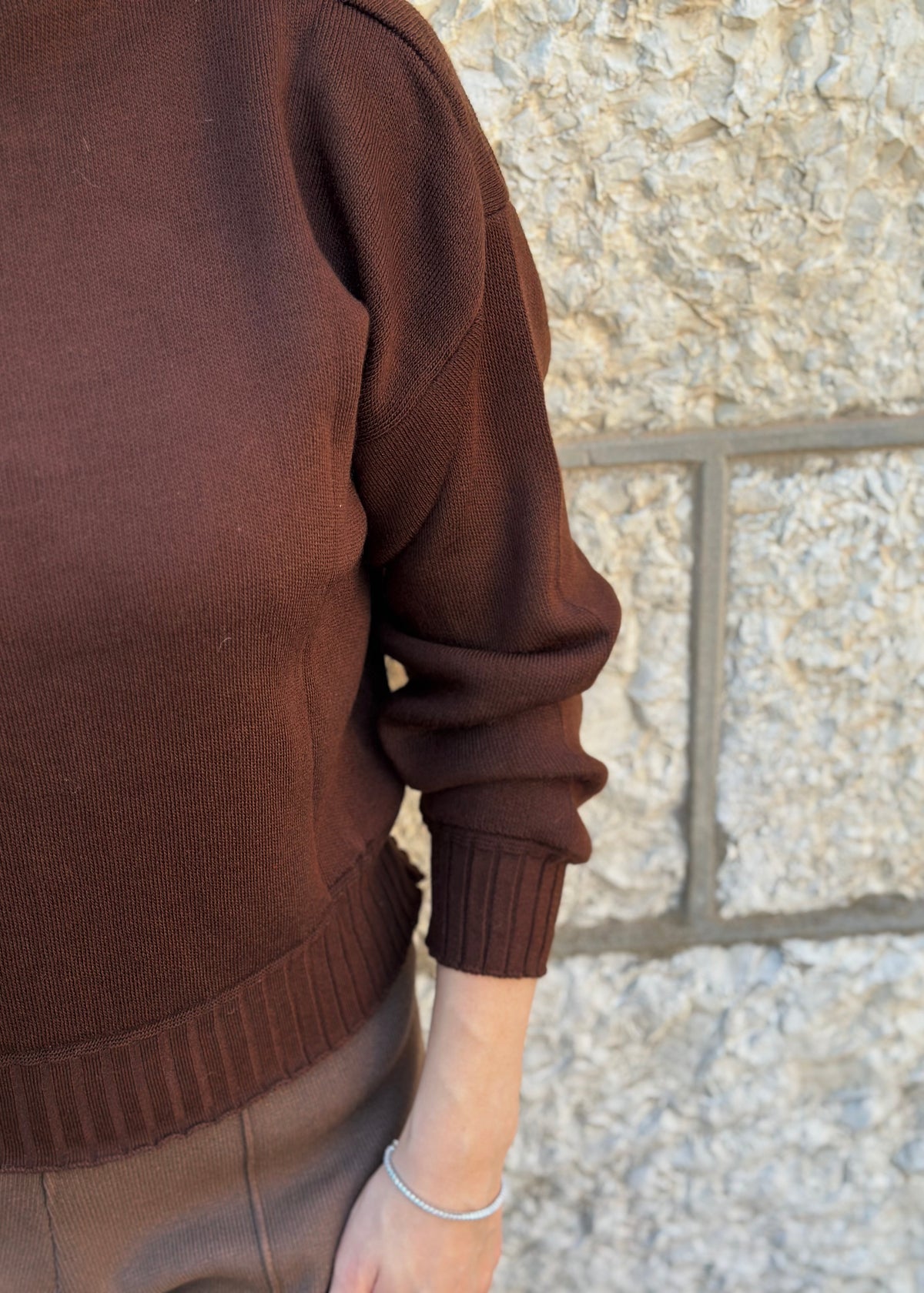 Chocolate Brown Knit