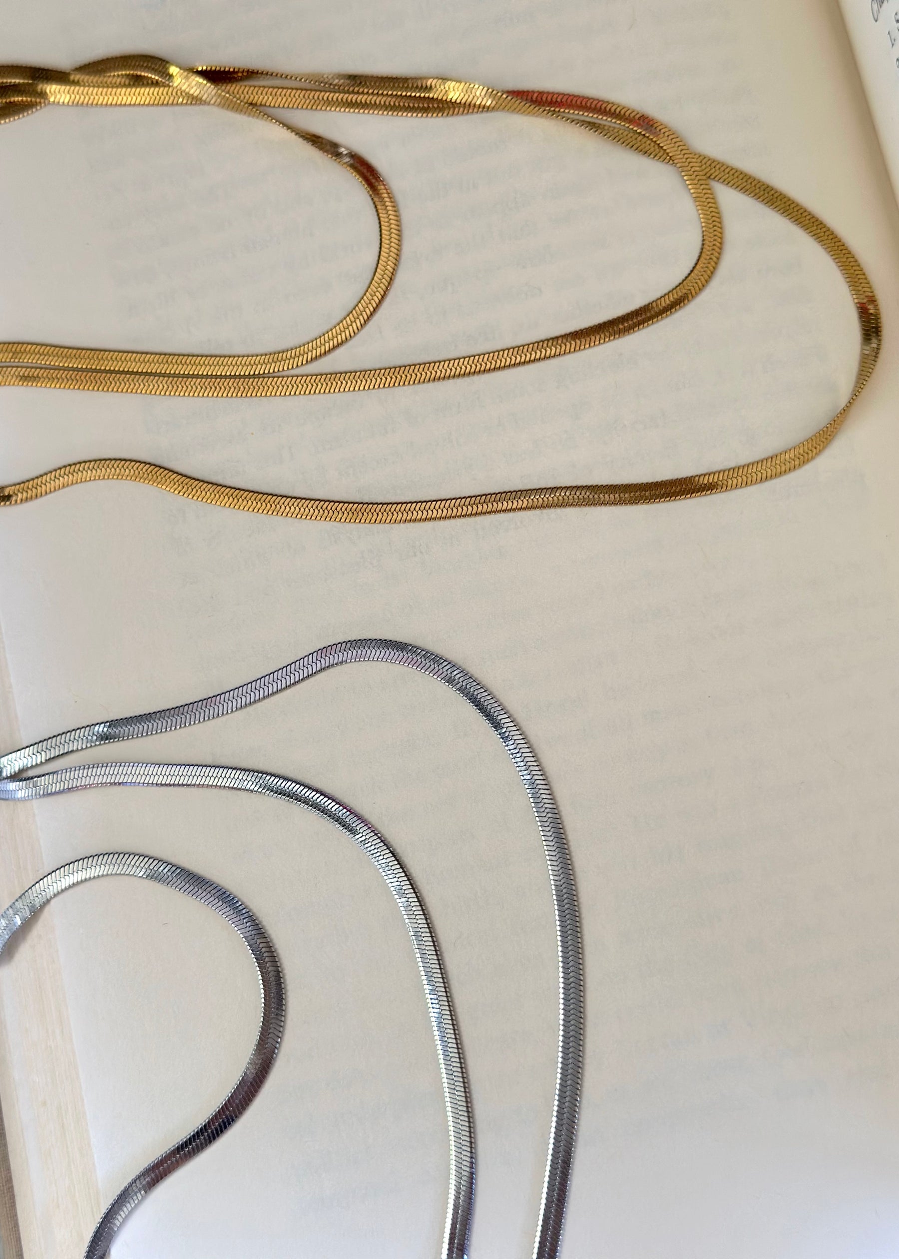 Sienna 3 Layered Snake Necklace