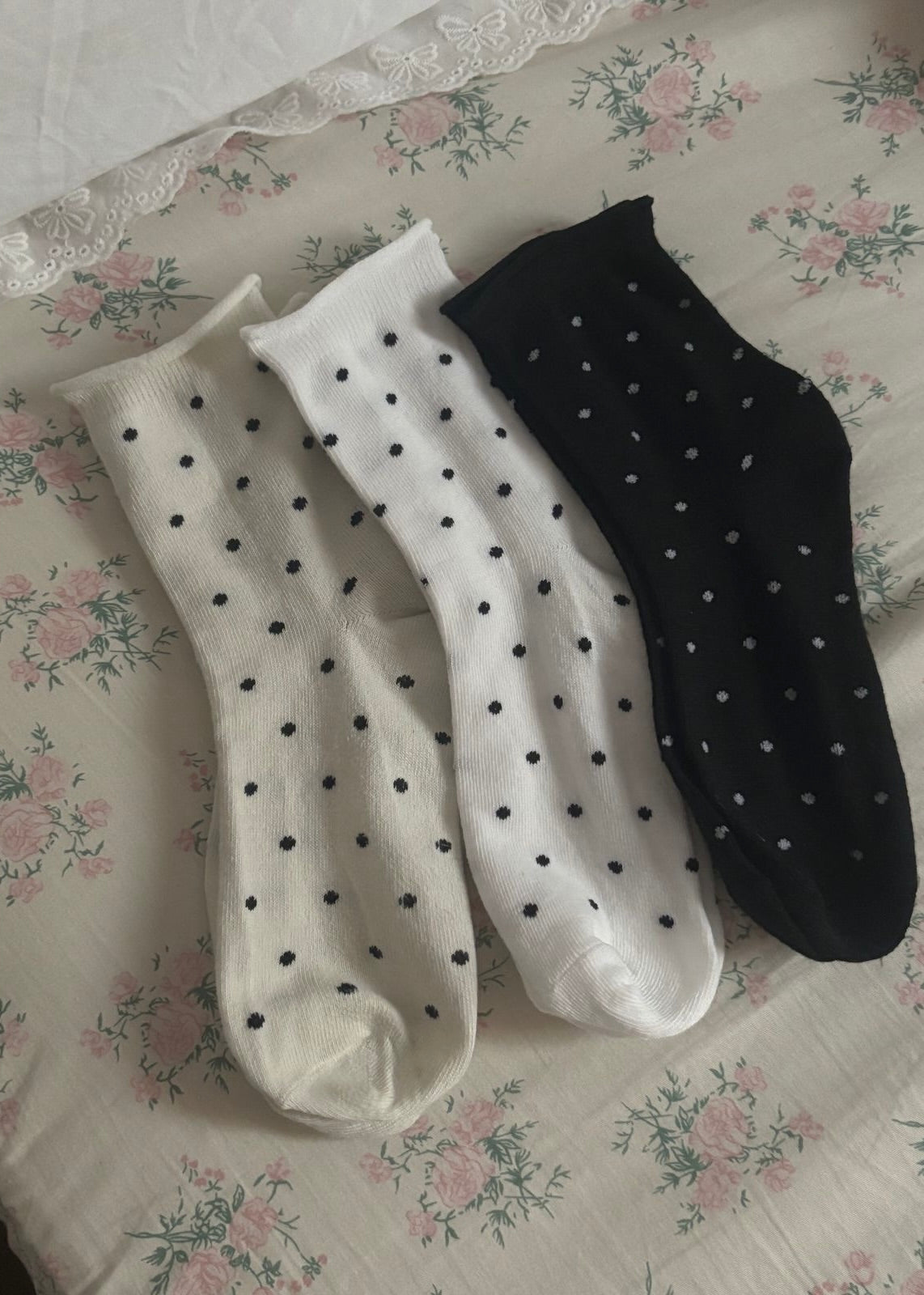 Polka Dot Shorty Socks