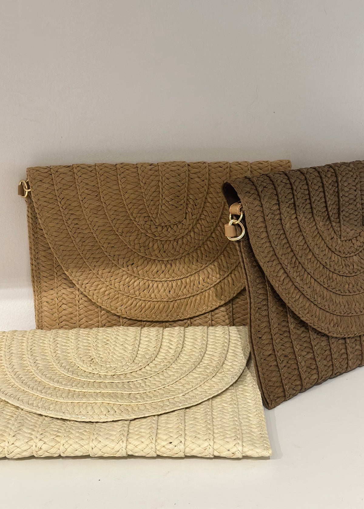 Jane Straw Clutch