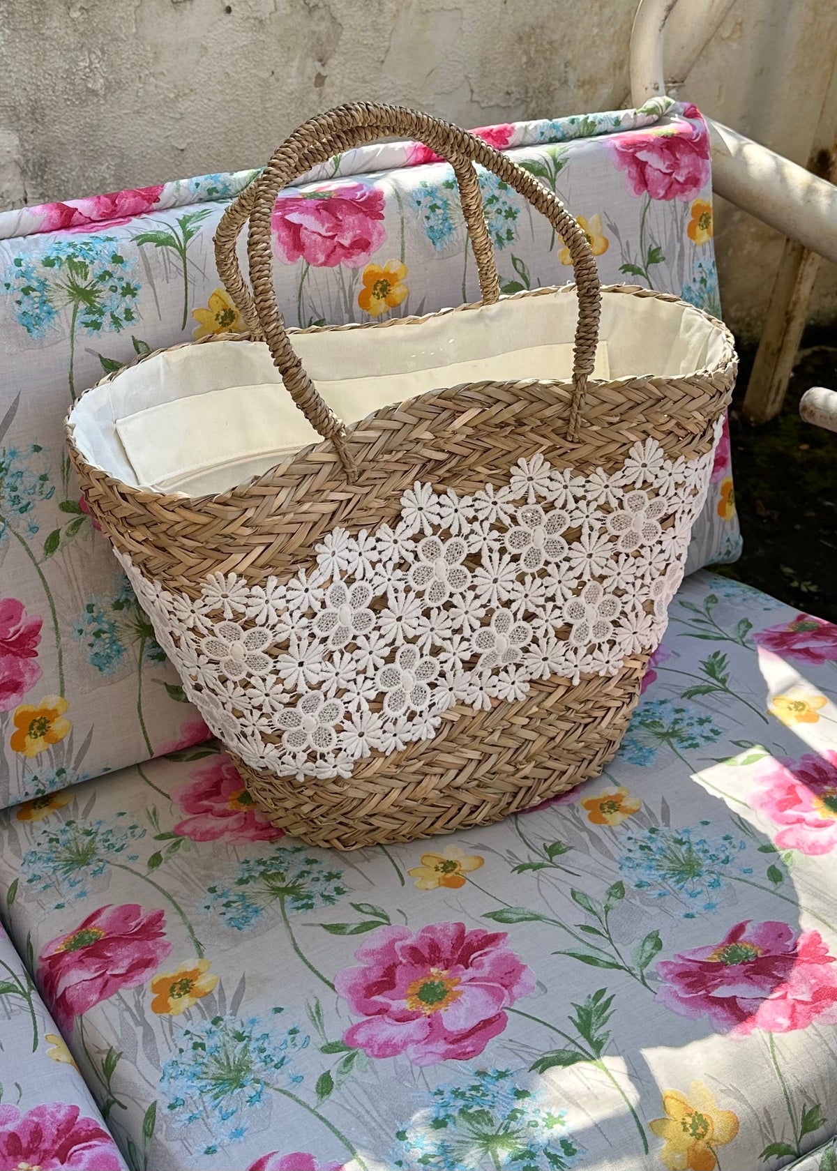 Evangeline Straw Bag
