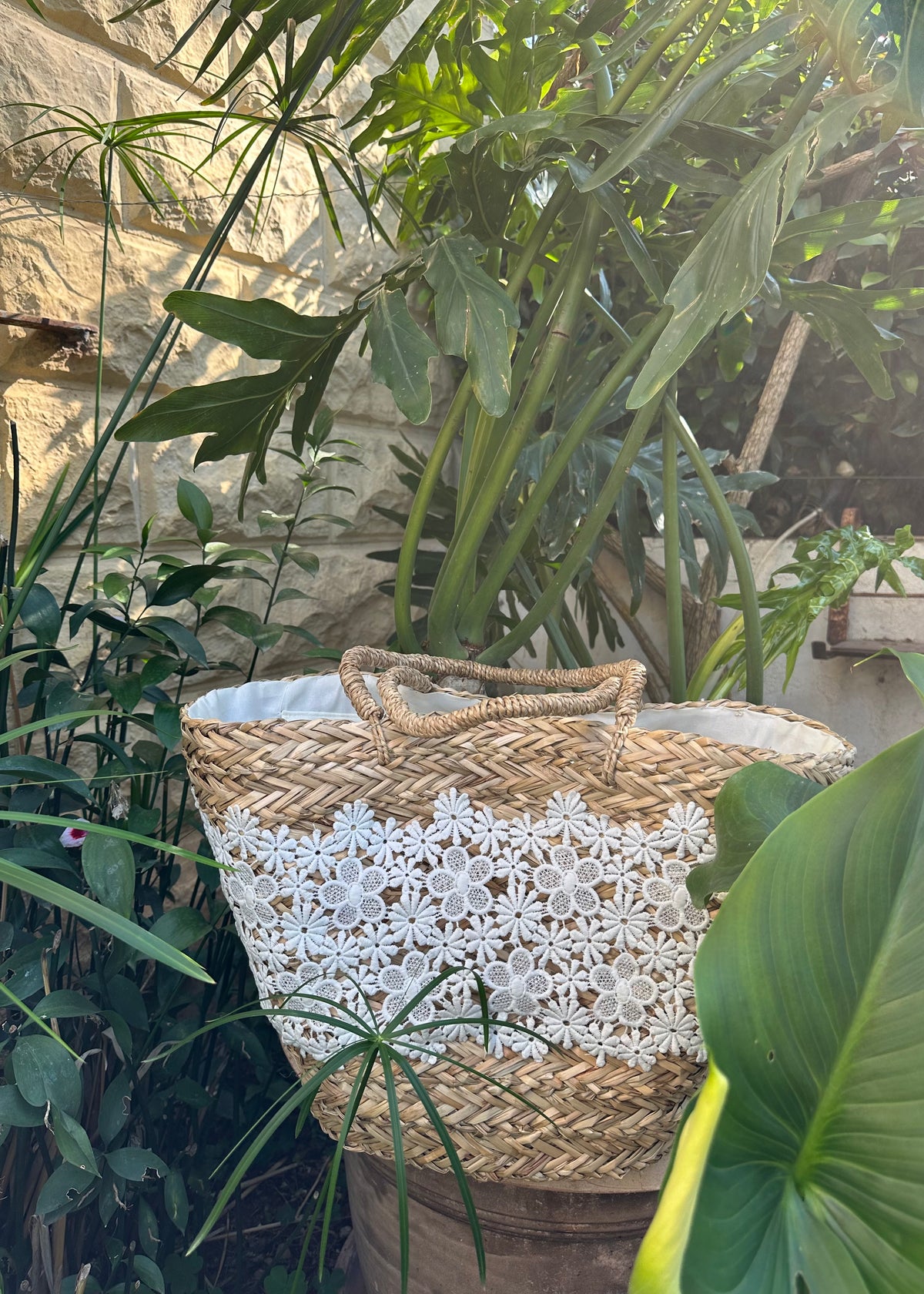 Evangeline Straw Bag