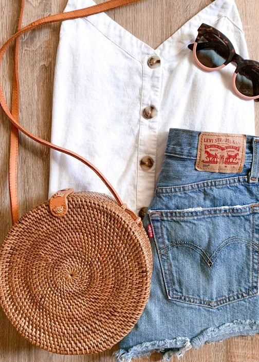 Leslie Straw Bag
