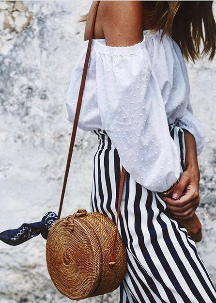 Leslie Straw Bag