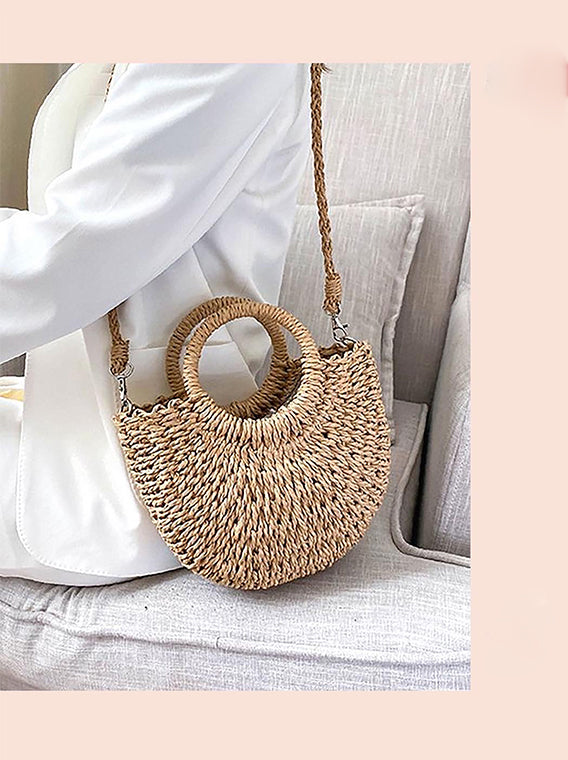 Mini Carmela Straw Bag