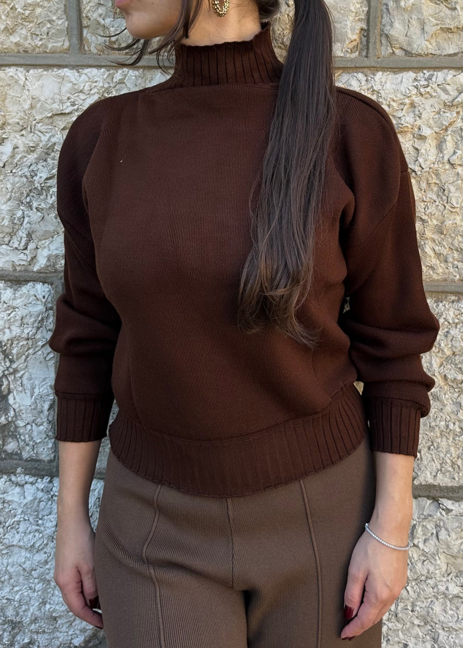 Chocolate Brown Knit