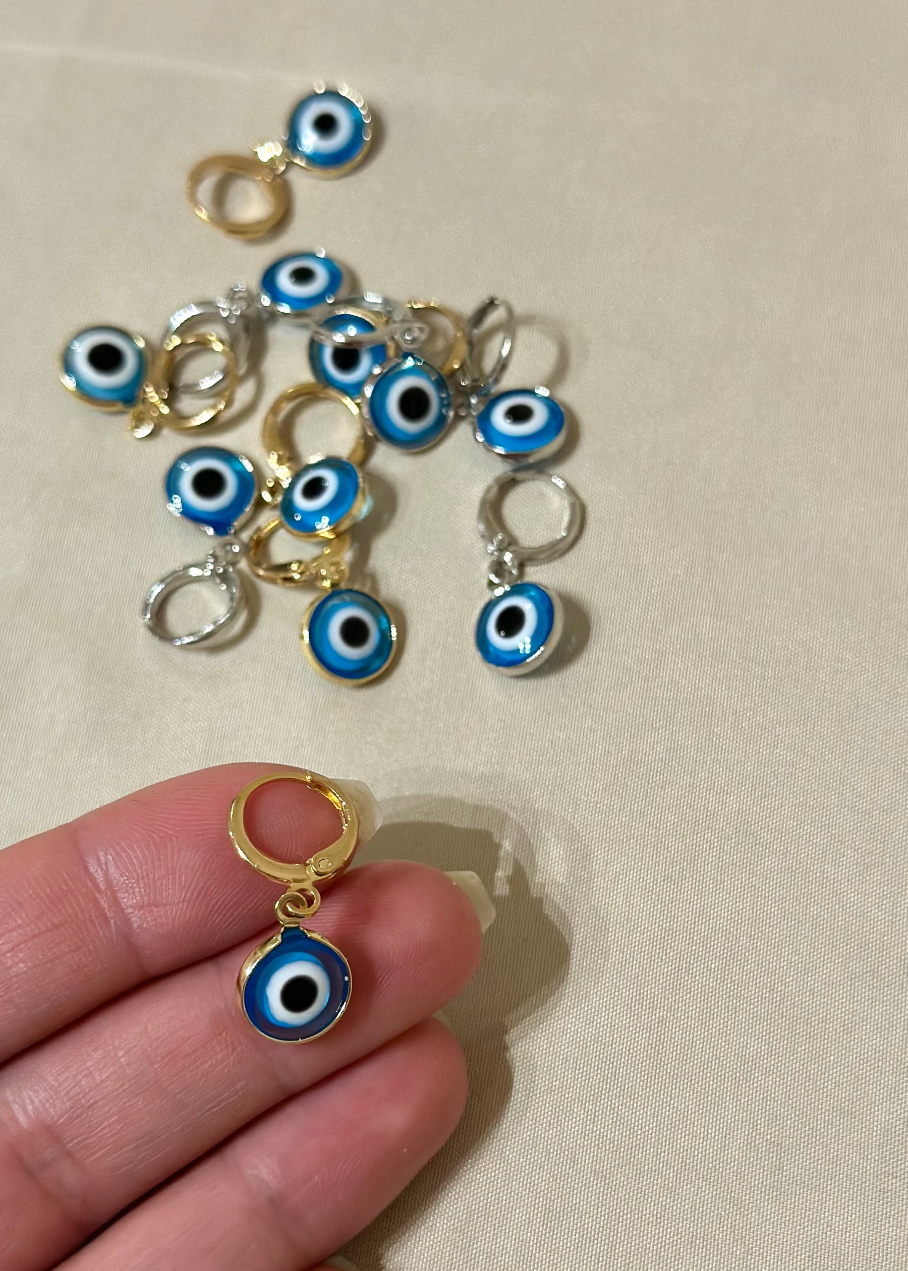 Evil Eye Hoops