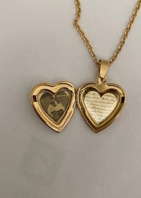 Collier médaillon cœur Lulu