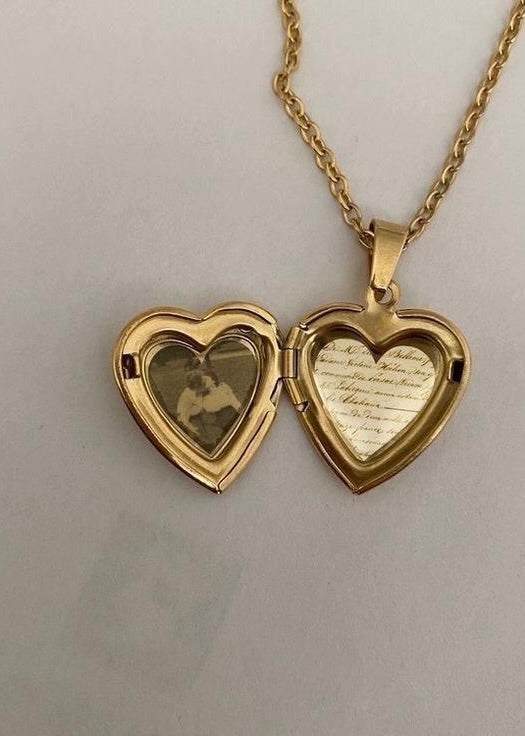 Collier médaillon cœur Lulu