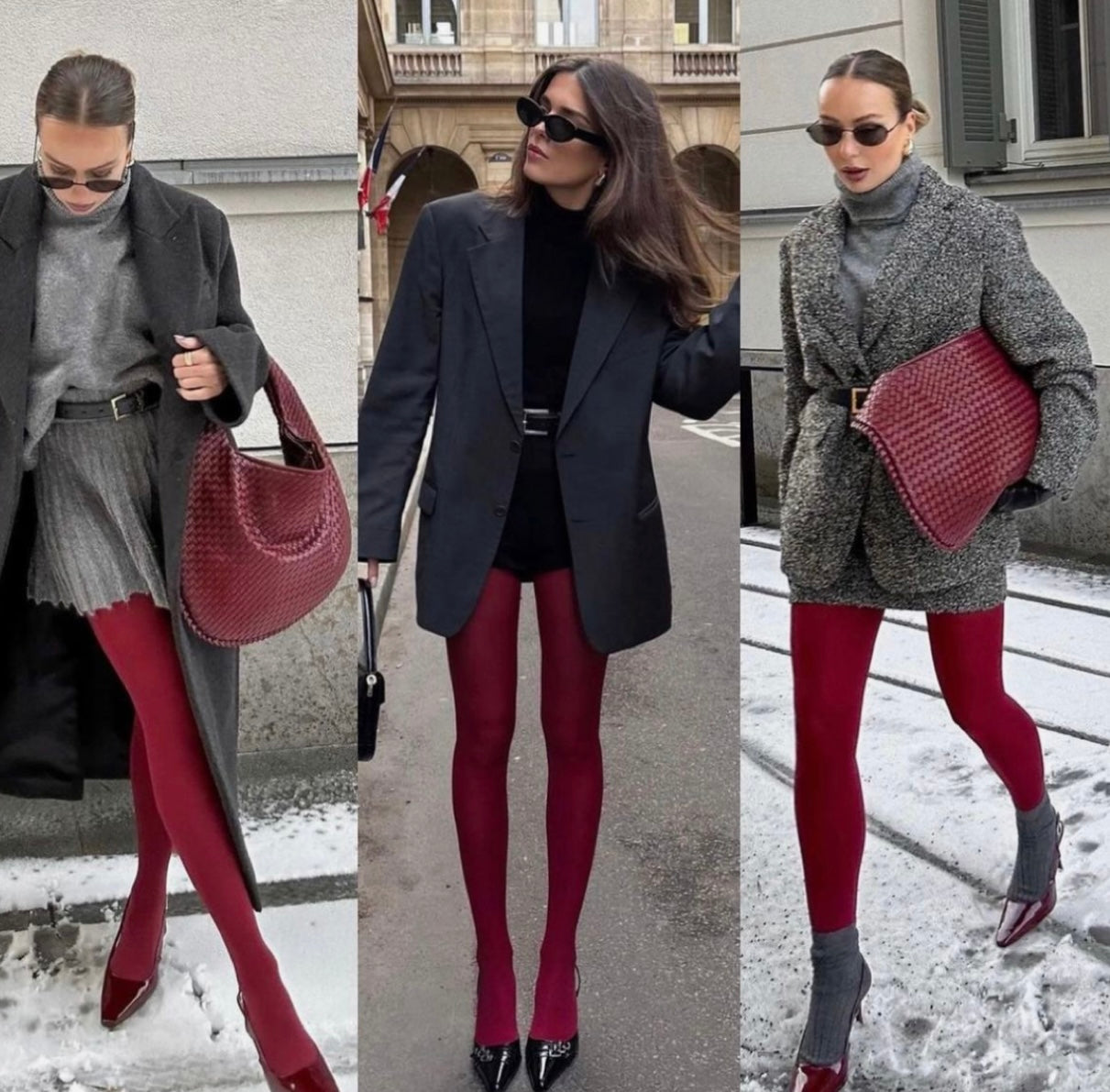 Burgundy Tights