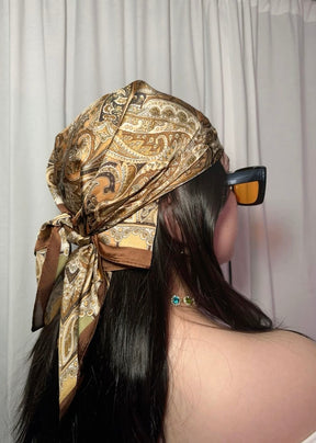 Cinammon Silk Bandana