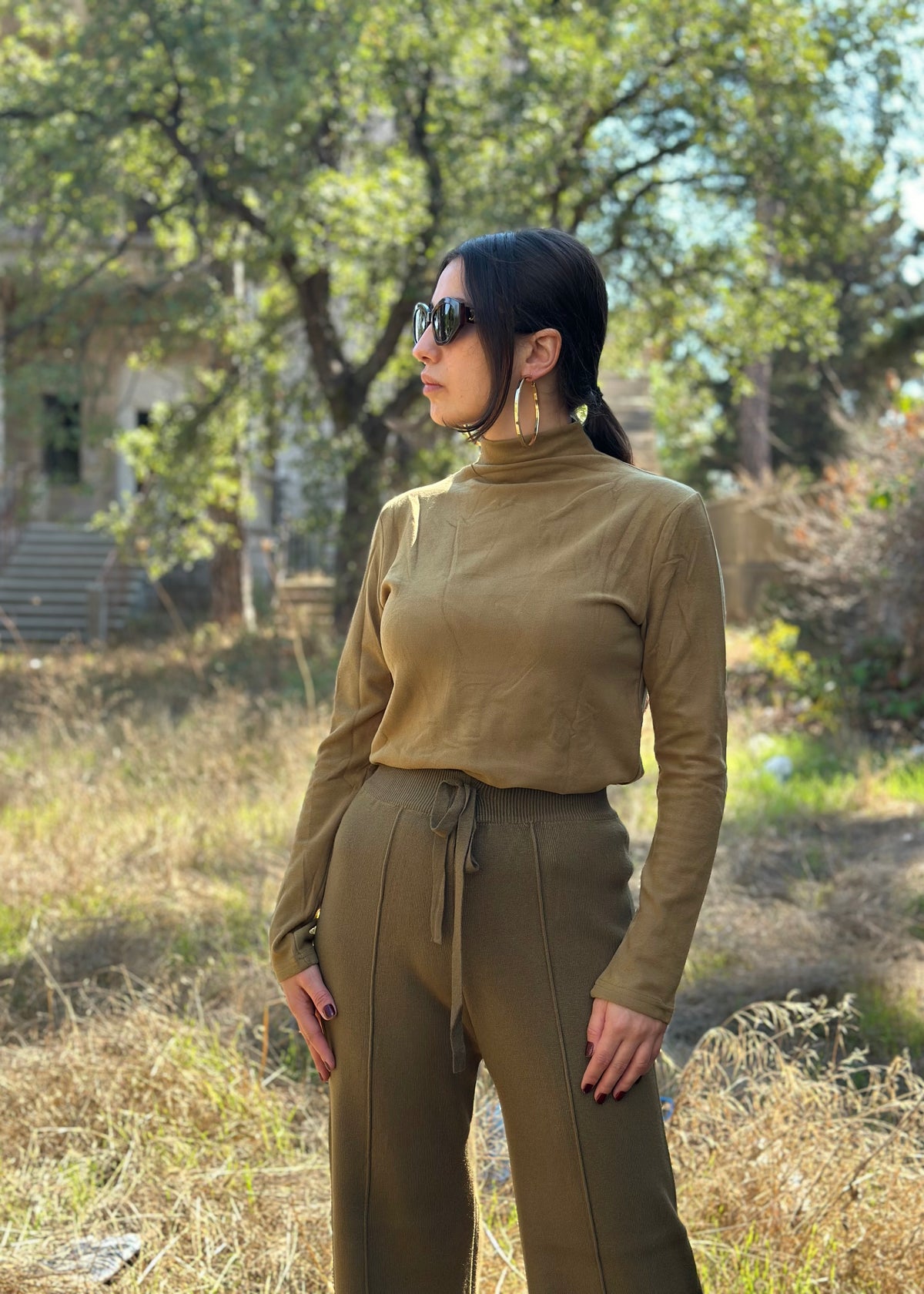 Charlotte Wool Wide-Leg Pants