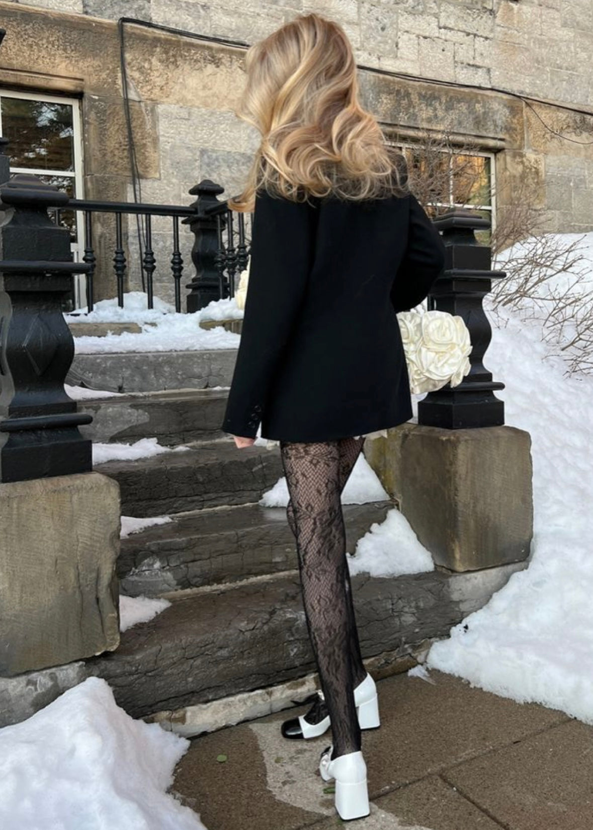 Lary Lace Black Tights