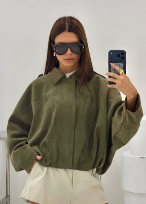 Suede Muse Bomber