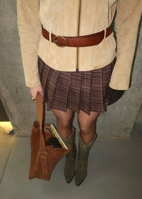 Aubrée Nutmeg Suede Bag