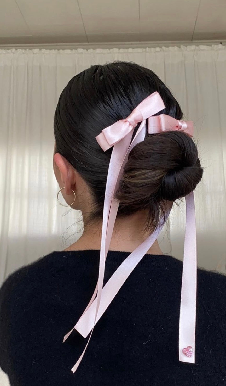 Daisy Silk Bow Hair Clip