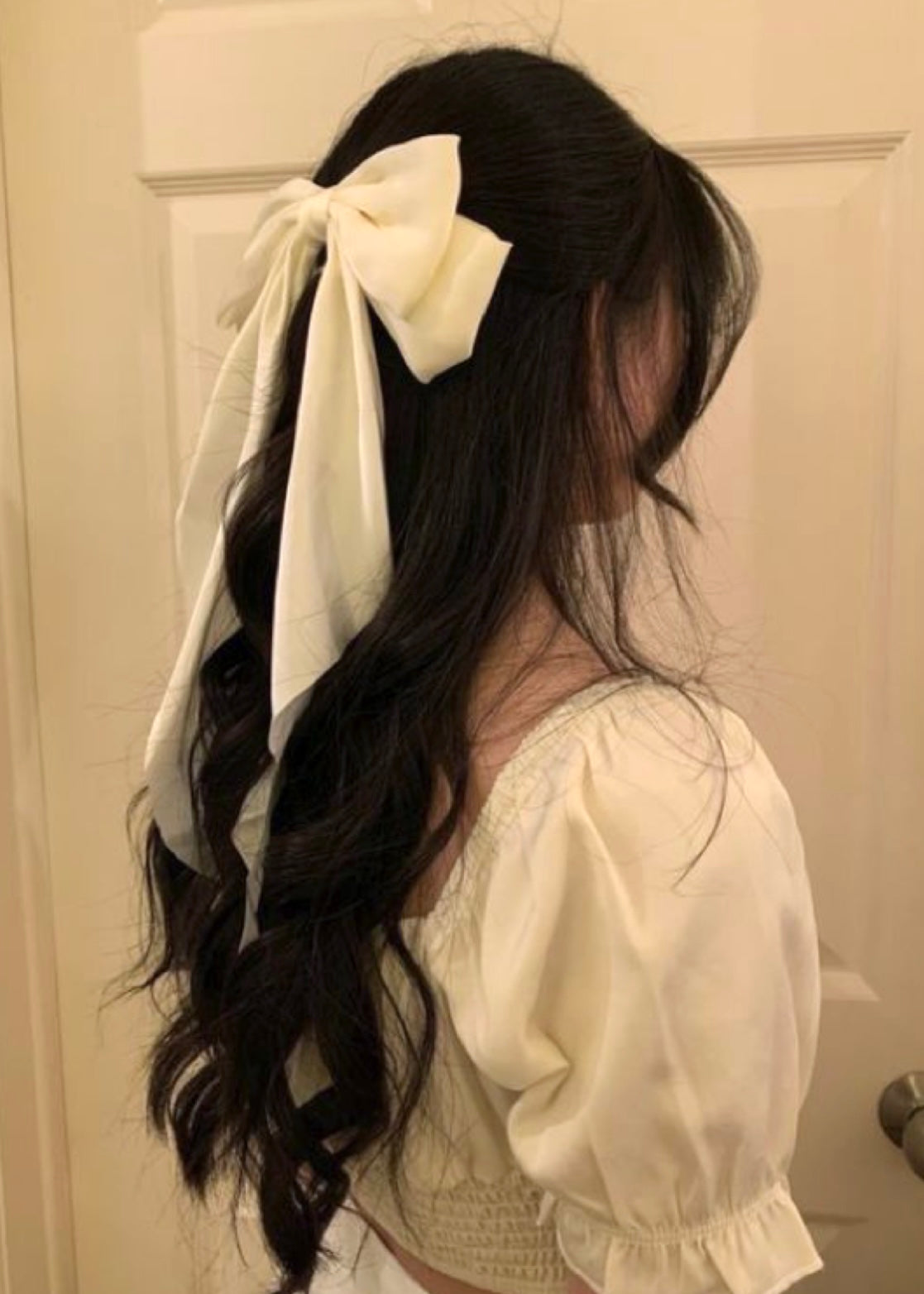 Lucie Silk Bow Hair Clip