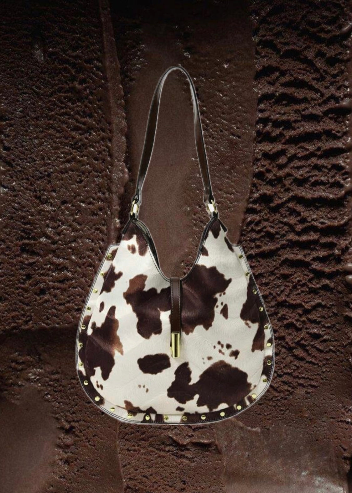 Mila Cocoa Animal Print Bag