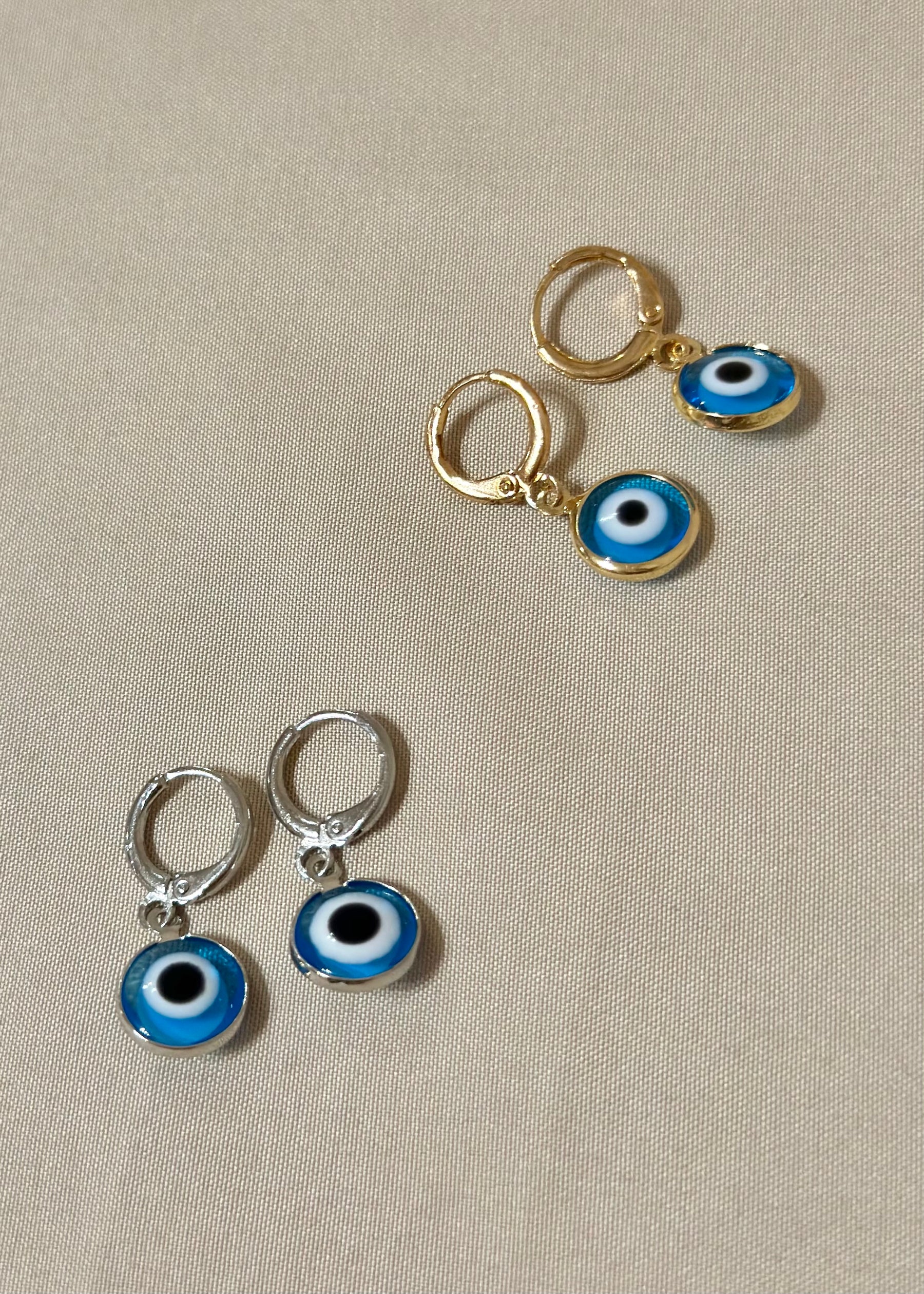 Evil Eye Hoops