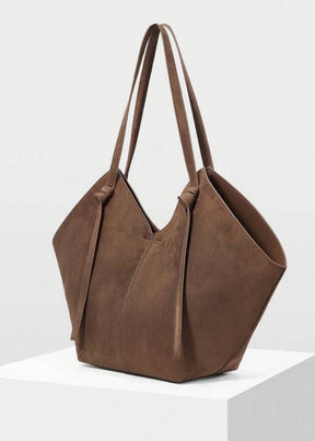 Julie Latte Suede Bag