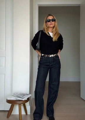 Stella Cow Print Leather Belt