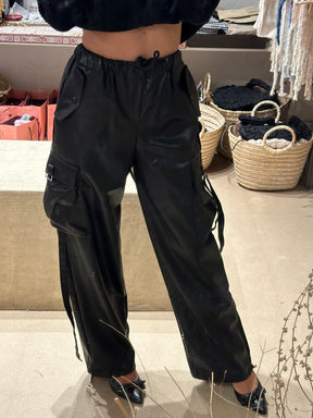 Sheryl Cargo Leather Pants