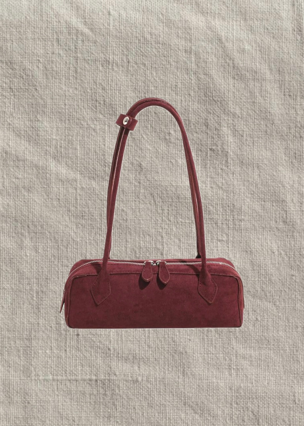 Nola Almond Suede Bag