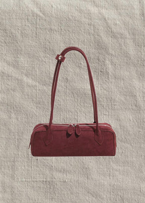 Nola Almond Suede Bag