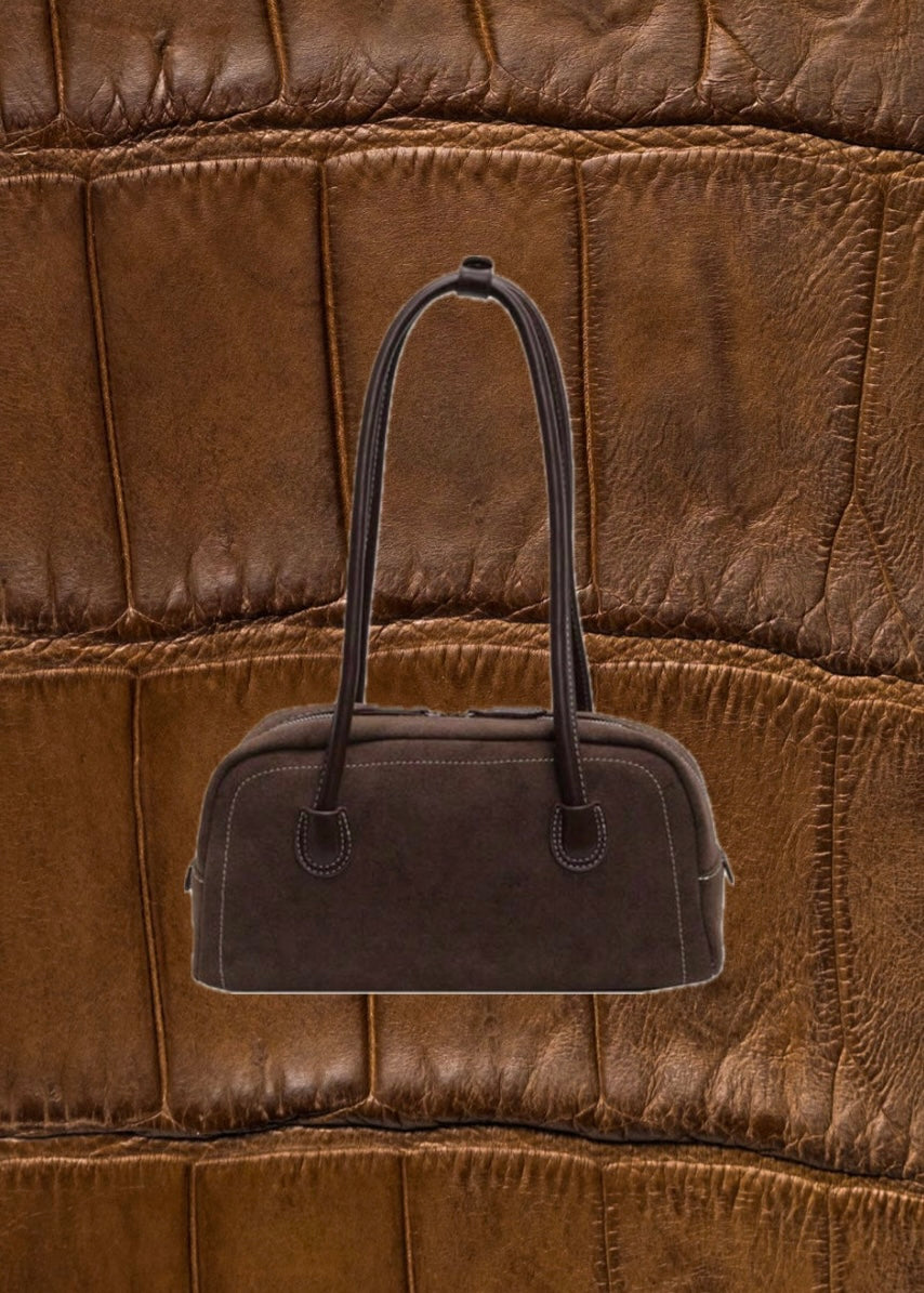 Sienna Truffle Suede Bag