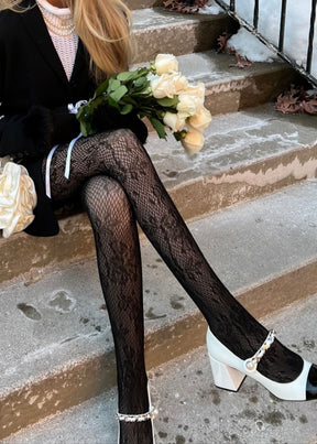 Lary Lace Black Tights