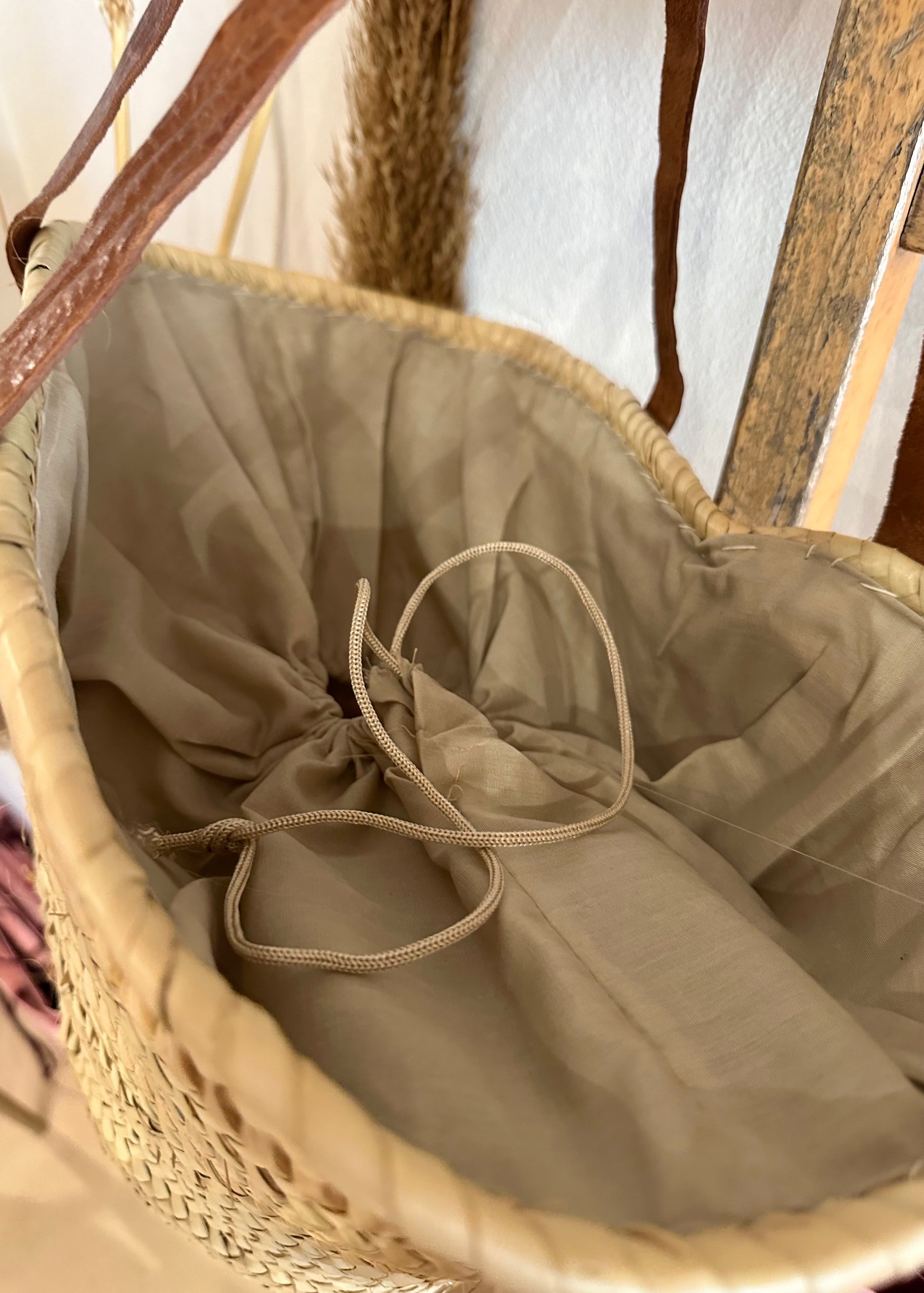 Beatrice Straw Basket Bag