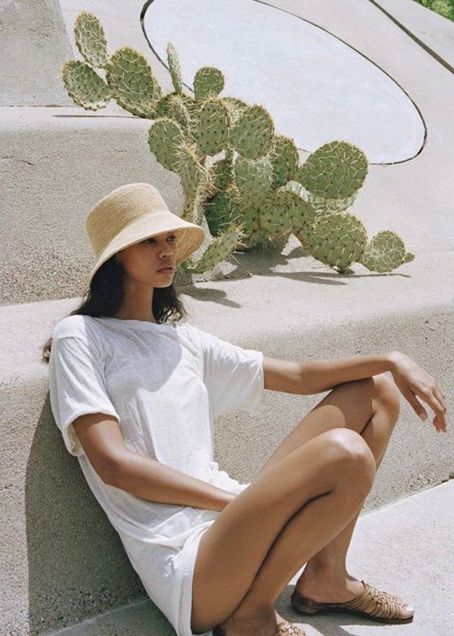 Alma Straw Bucket Hat