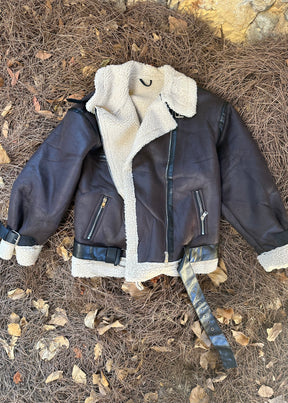 Chocolate Oversized Teddy Jacket