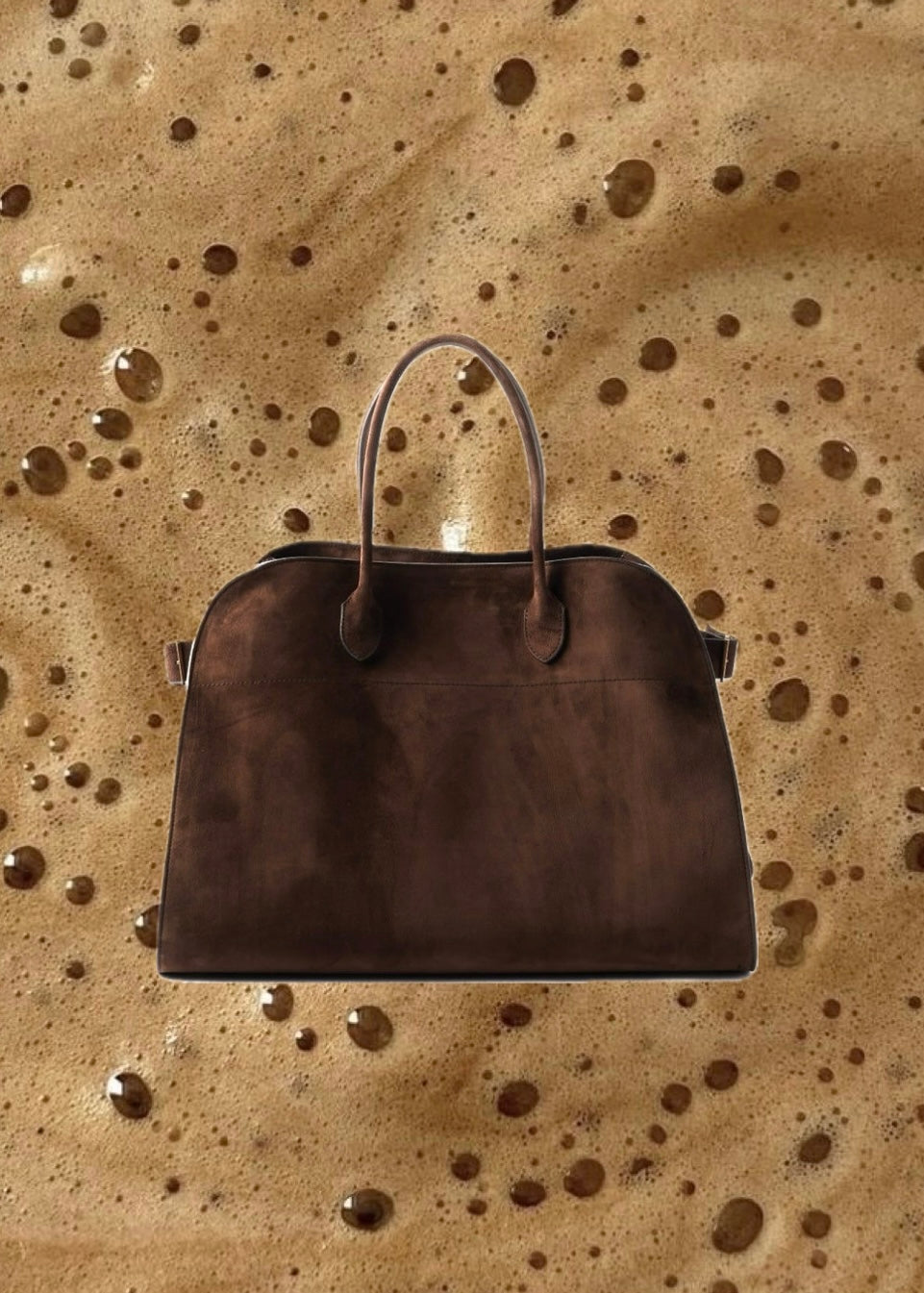 Noura Chestnut Suede Bag