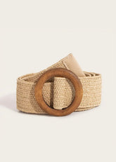 Raffia Straw Belt