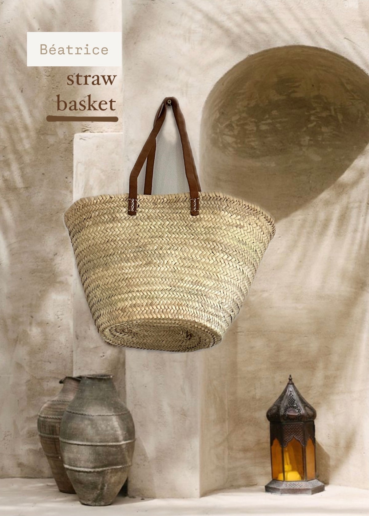 Beatrice Straw Basket Bag