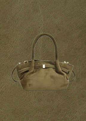 Lina Olive Suede Bag