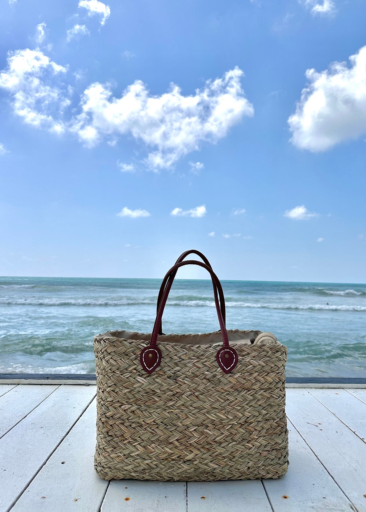 Amaya Straw Basket Bag