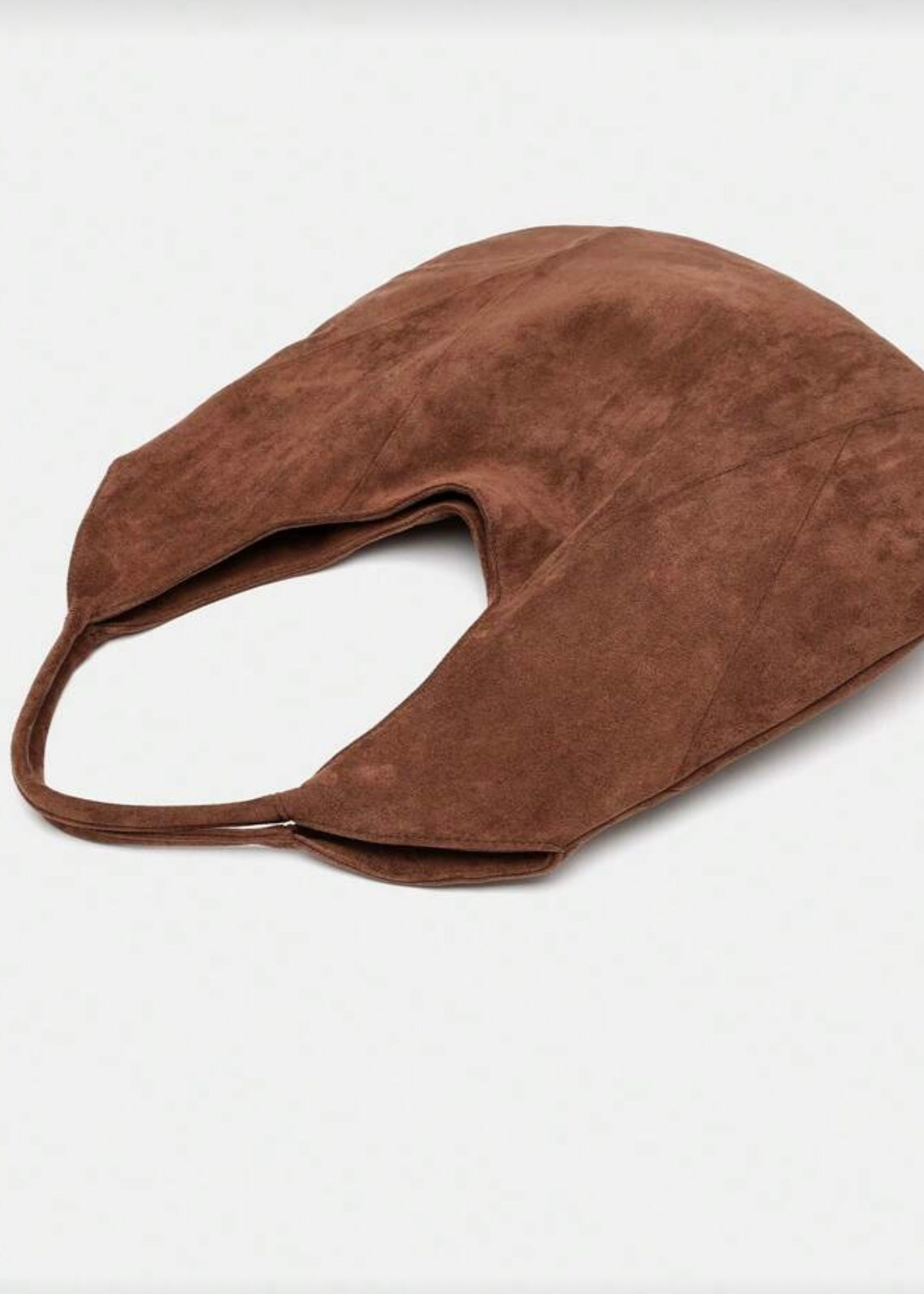 Carmella Mocha Suede Bag