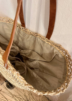 Nina Straw Basket Bag