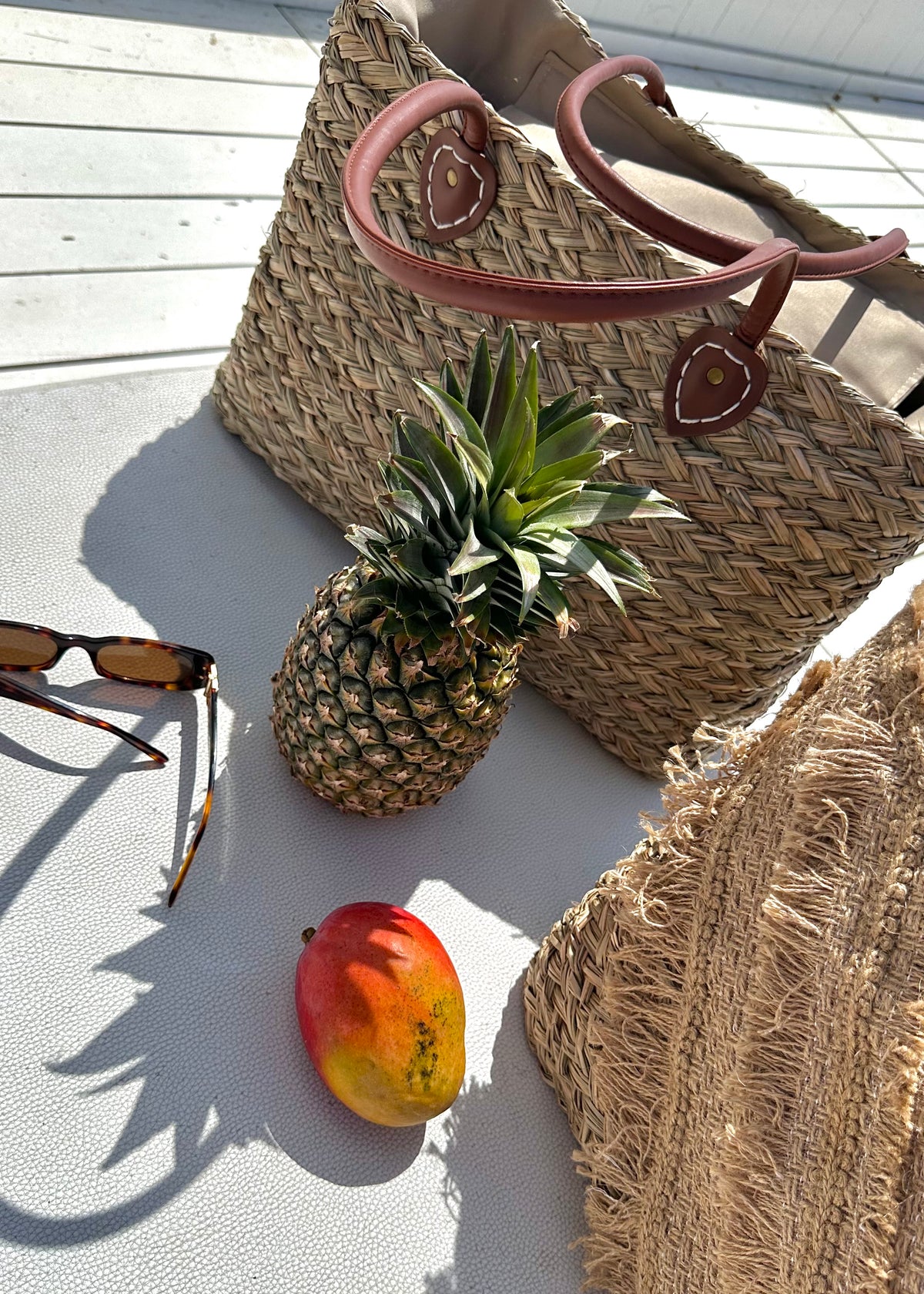 Amaya Straw Basket Bag