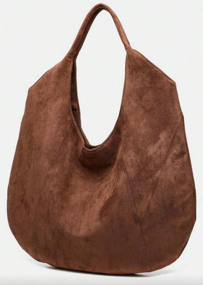 Carmella Mocha Suede Bag